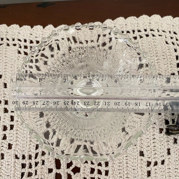 Vintage Duchin Sterling Silver & Glass Compote Dish | Weighted Candy Bowl | Mid- - Picture 5 of 5